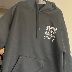 Men's Black Graphic Hoodie